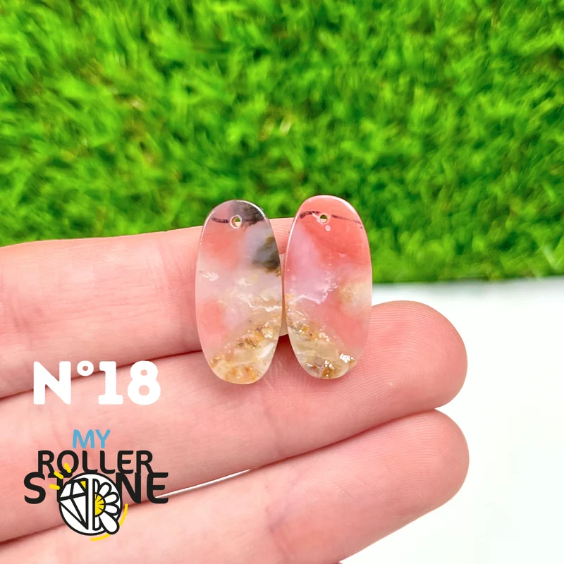 Duo Pink Opal Piercing Anhänger