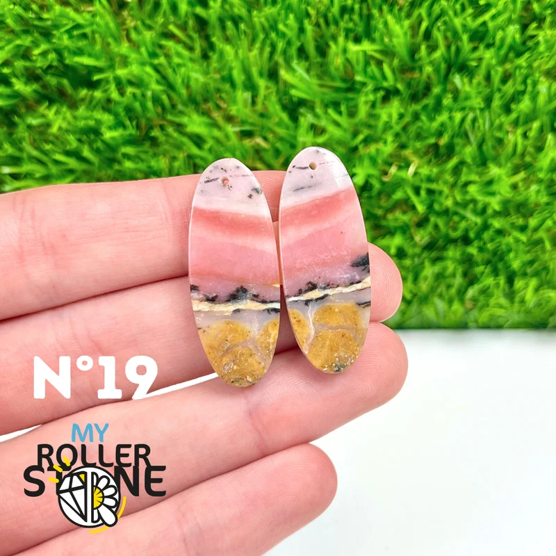 Duo Pink Opal Piercing Anhänger