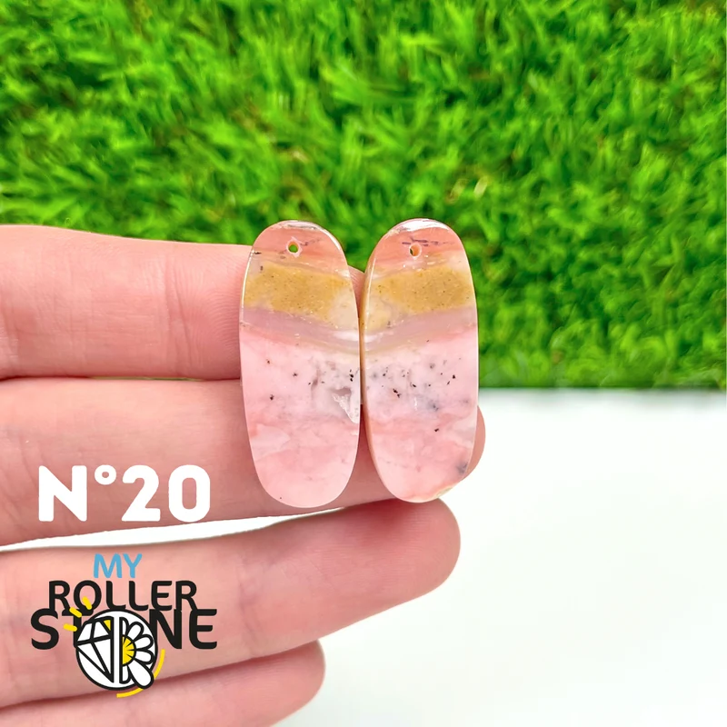 Duo Pink Opal Piercing Anhänger