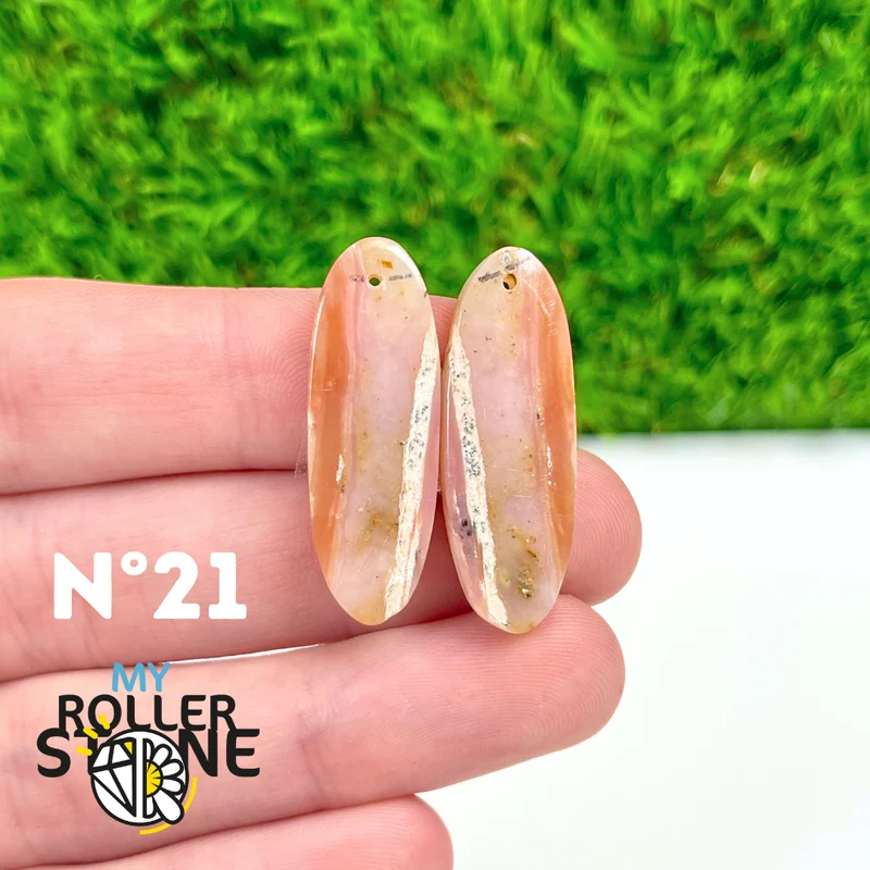 Duo Pink Opal Piercing Anhänger