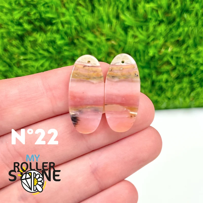 Duo Pink Opal Piercing Anhänger