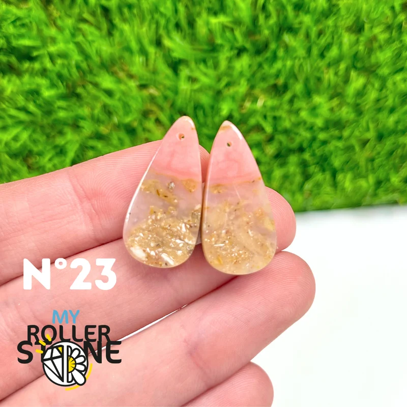 Duo Pink Opal Piercing Anhänger