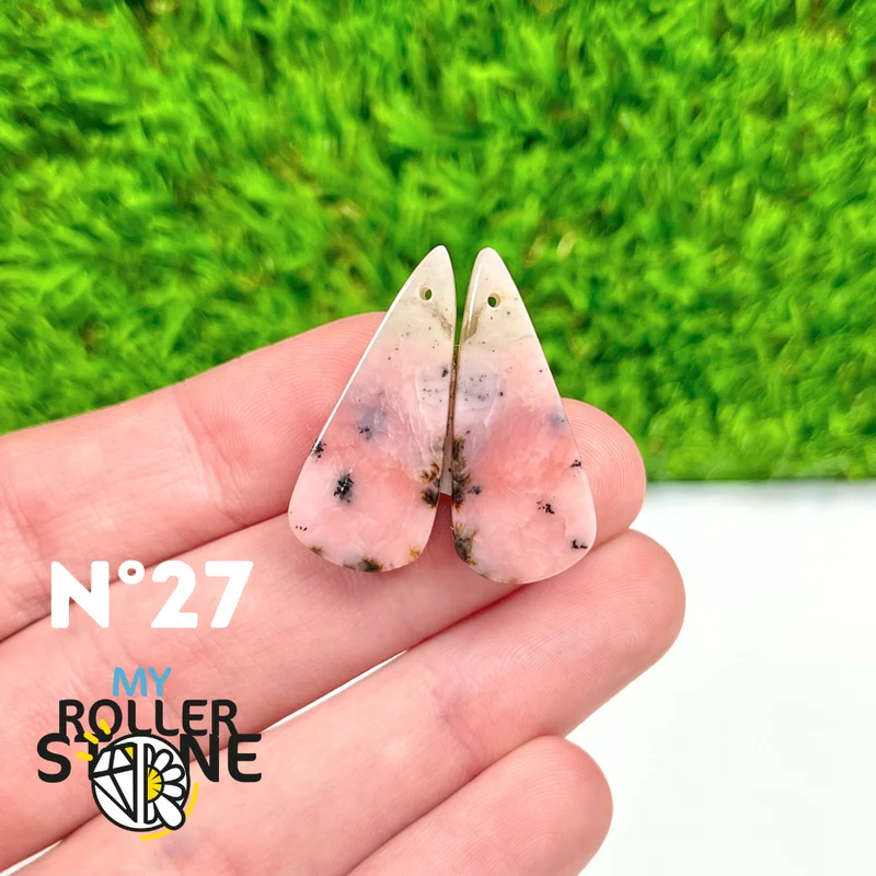 Duo Pink Opal Piercing Anhänger