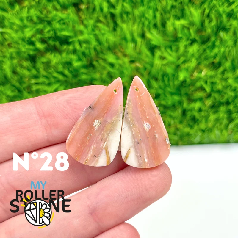 Duo Pink Opal Piercing Anhänger