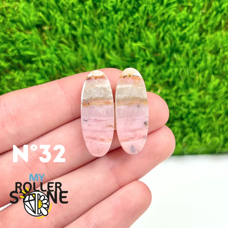 Duo Pink Opal Piercing Anhänger