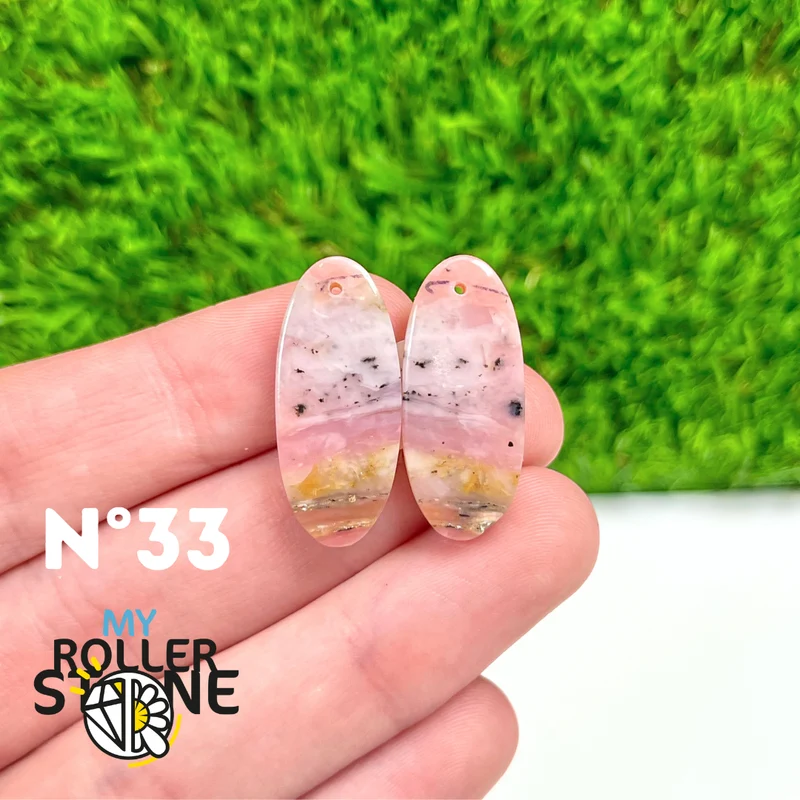 Duo Pink Opal Piercing Anhänger