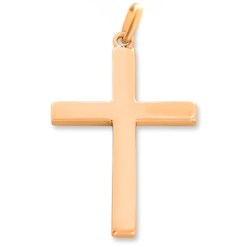 KETTENANHÄNGER KREUZ ROSÉ VERGOLDET, BESONDERER KREUZ ANHÄNGER