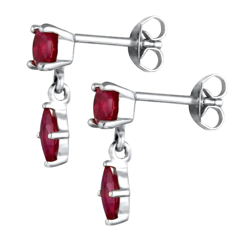 Ohrstecker | Rubin (Rot)