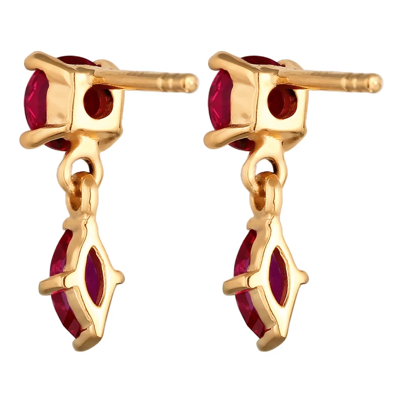 Ohrstecker | Rubin (Rot)