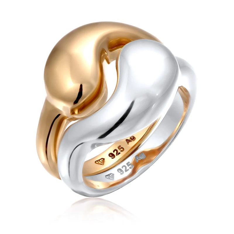 Ringset Bicolor Ying Yang