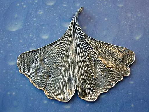 Ginkgoblatt medium Brosche
