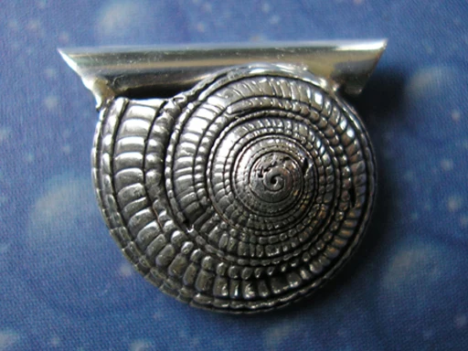 Maritimer Anhänger Schnecke Sonnenuhr xs
