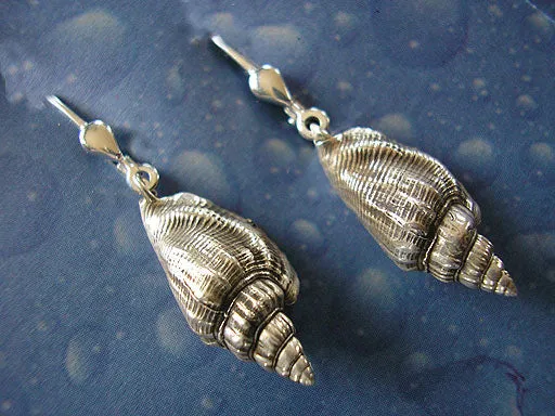 Maritime Schnecke Silber Ohrhänger Bär