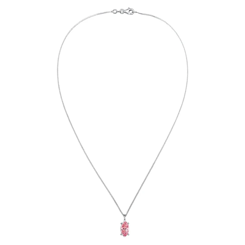 Solitär-Halskette | Mit Kristallen von Swarovski® (Rose)