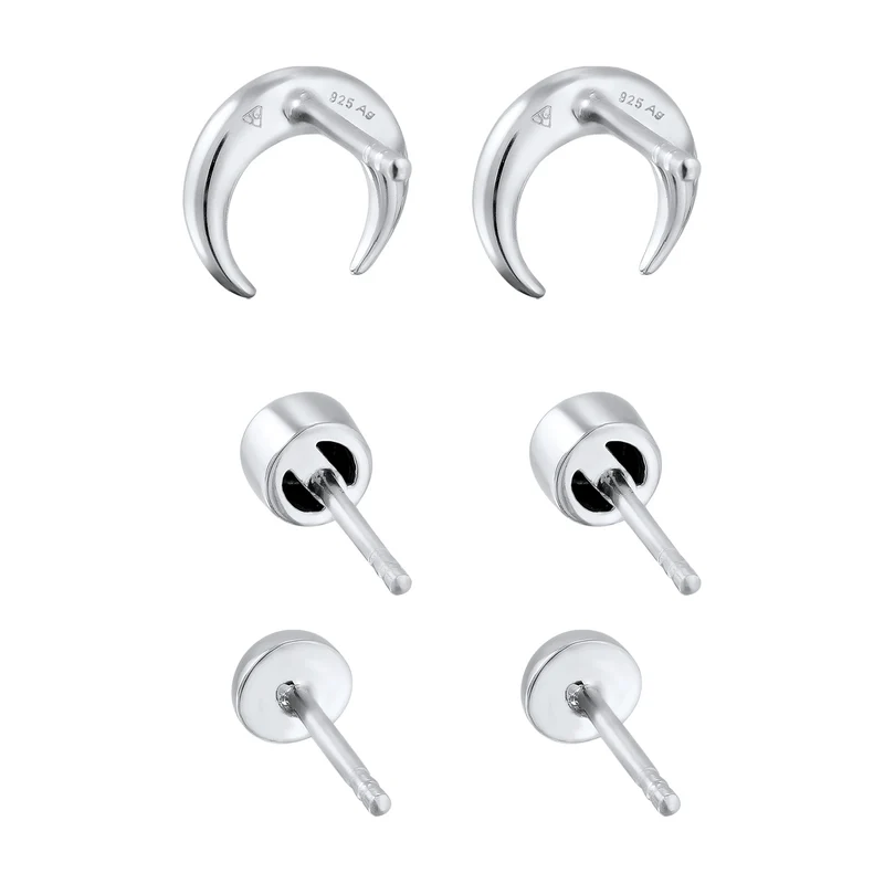Ohrstecker Set Astro | Mit Kristallen von Swarovski® (Weiß)