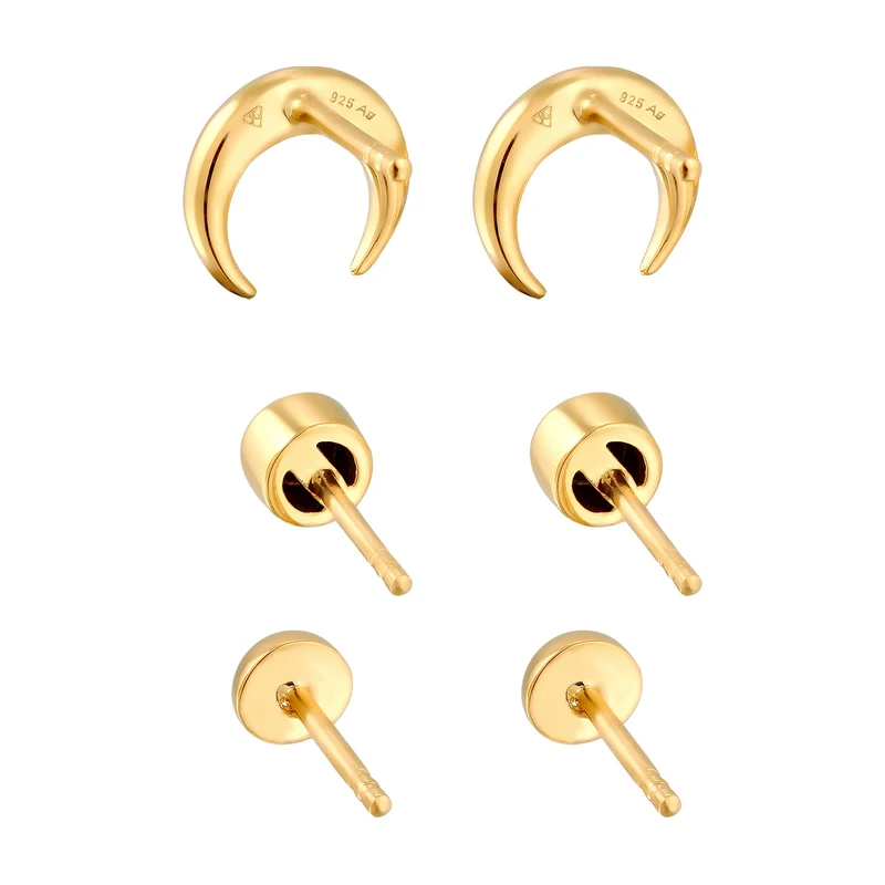 Ohrstecker Set Astro | Mit Kristallen von Swarovski® (Weiß)