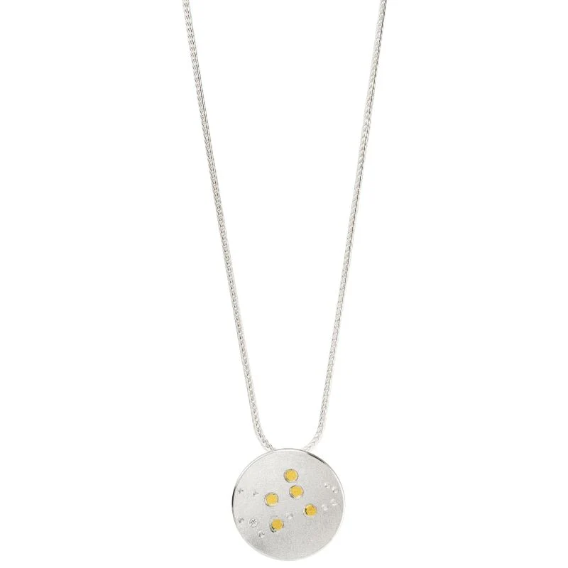 925er Silber Collier MANU Sternenschmuck - Jungfrau KS8BR