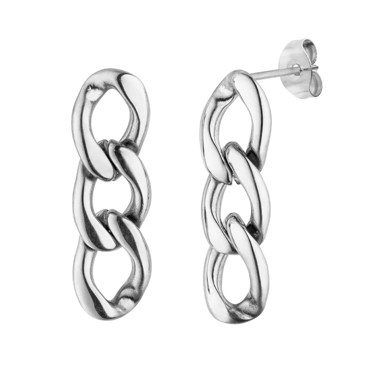 Short Chain Ohrstecker | 18K vergoldet