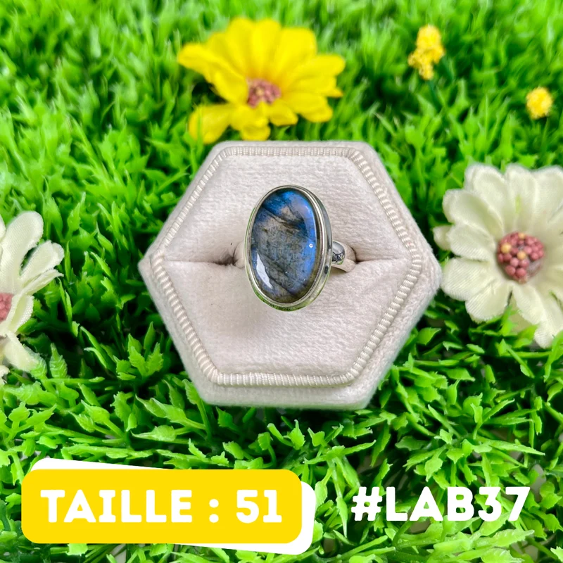 Bluefire Labradorit-Ring #LAB37