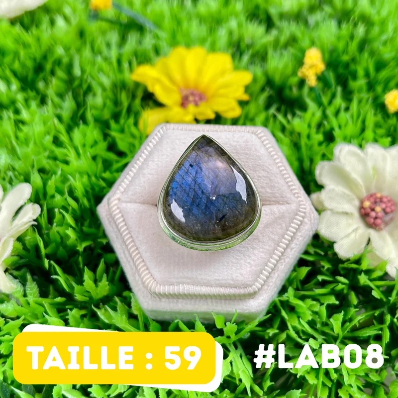 Bluefire Labradorit-Ring #LAB08