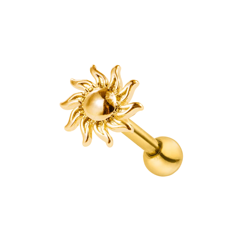 Sol Ohr Piercing 18K Vergoldet