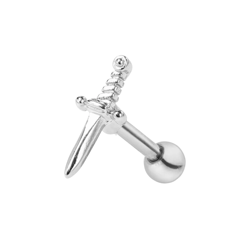 Sword Ohr Piercing 18K Vergoldet