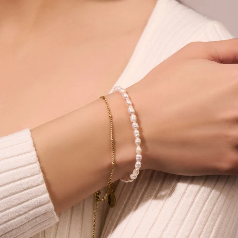 Hi-Life Pearl Armband 14K Vergoldet