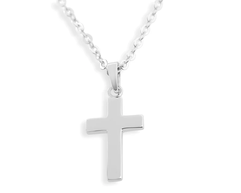 KREUZKETTE SILBER, TAUFSCHMUCK, KETTE MIT ANHÄNGER