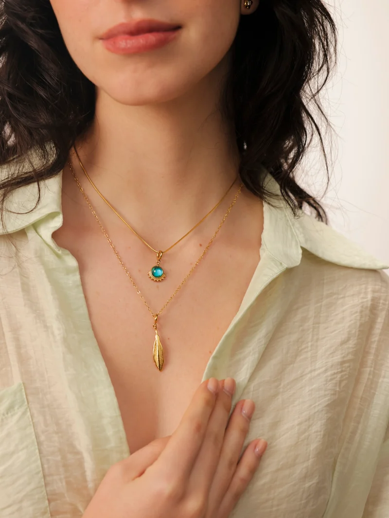 Graceful Feather Ketten-Charm
