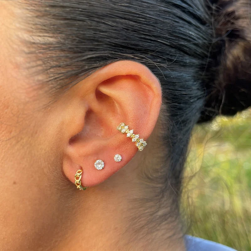 Brili Ear Cuff | 18K vergoldet