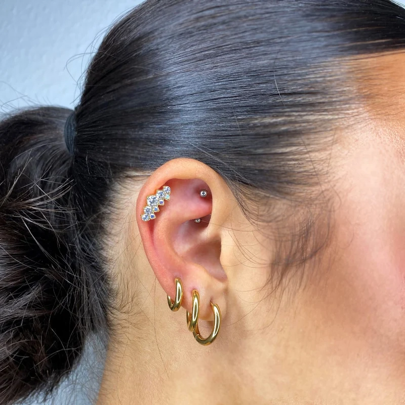 Simple Set Ohrringe | 18K vergoldet