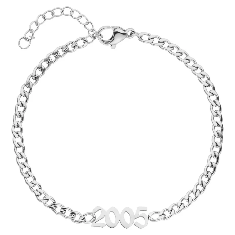 Jahreszahl Armband | 18K vergoldet