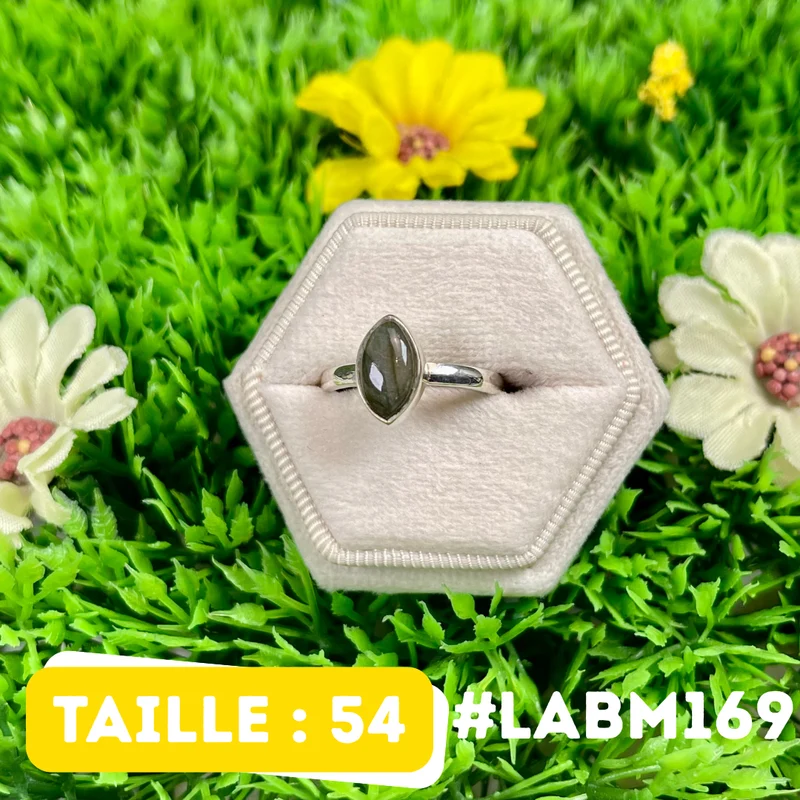 Silberner Labradorit-Multifire-Ring #LABM169