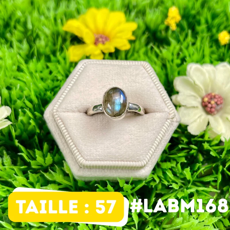 Silberner Labradorit-Multifire-Ring #LABM168