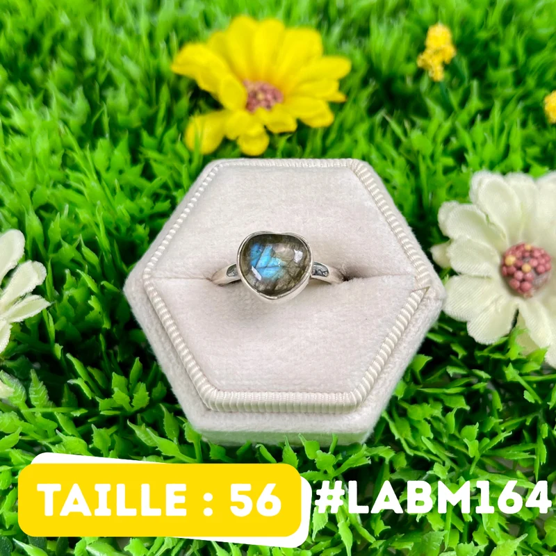 Silberner Labradorit-Multifire-Ring #LABM164