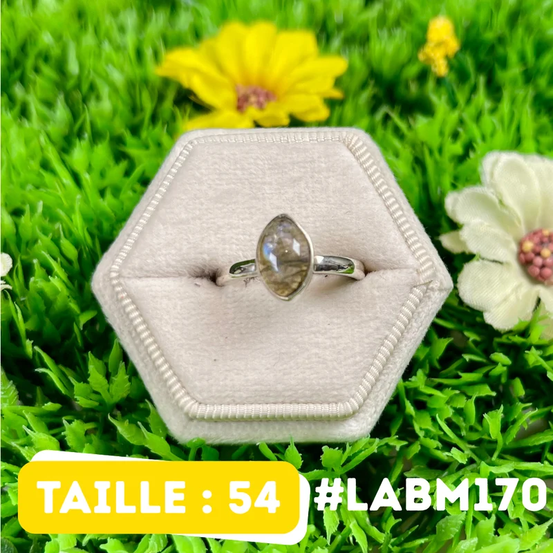 Silberner Labradorit-Multifire-Ring #LABM170