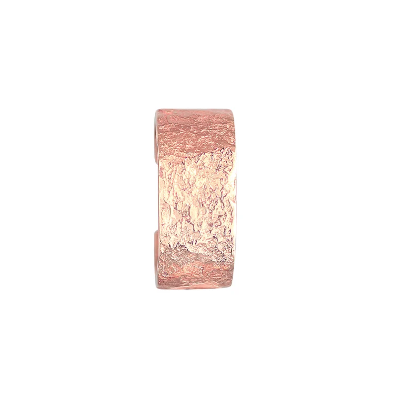 Earcuff Breit Basic Gehämmert 925 Silber