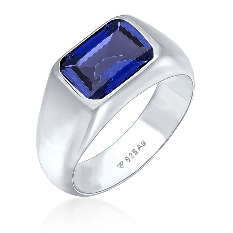Siegelring | Saphir (Blau)
