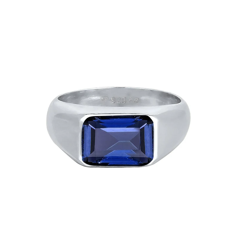 Siegelring | Saphir (Blau)