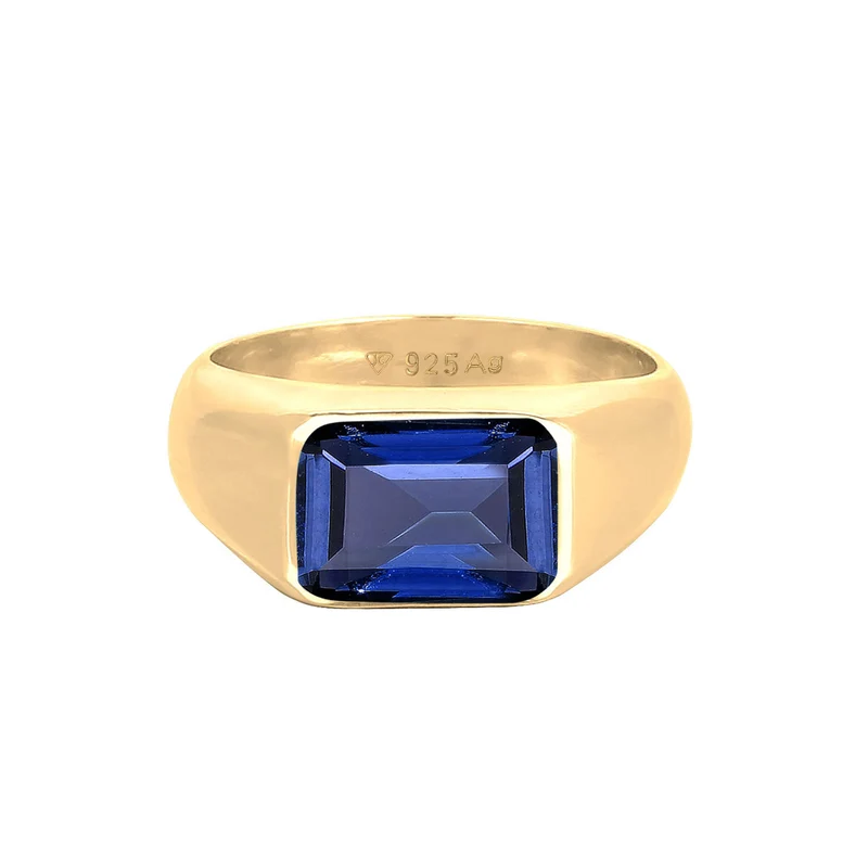 Siegelring | Saphir (Blau)