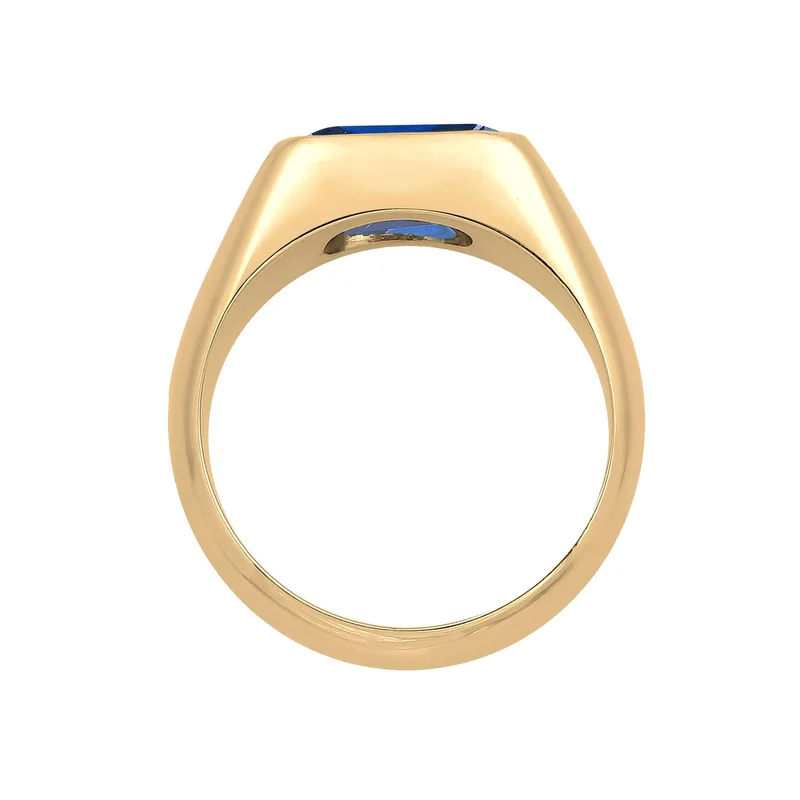 Siegelring | Saphir (Blau)