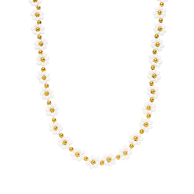 Majestic Flower Kette 14K Vergoldet