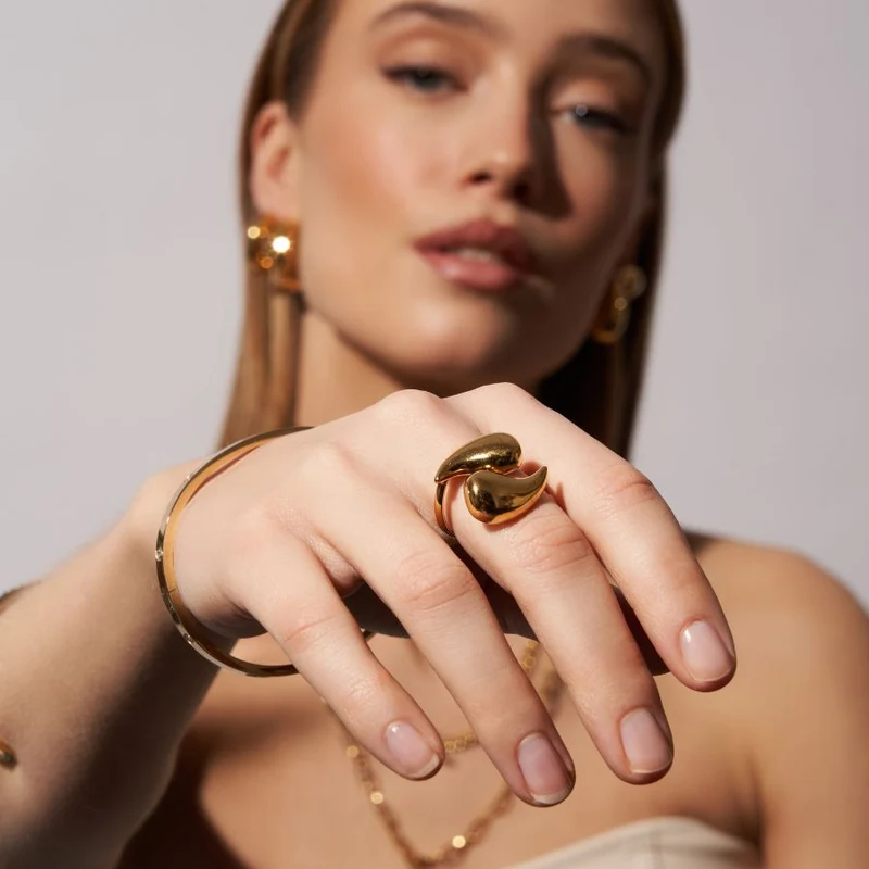 Abbaddon Popular Ring 18K Vergoldet