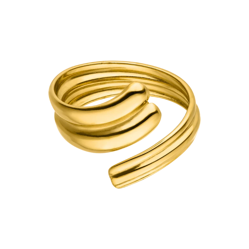Popular Around Ring 14K Vergoldet