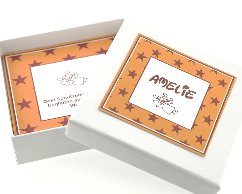 SCHACHTEL MIT ENGEL, GESCHENK SCHUTZENGEL, SCHMUCK SCHACHTEL