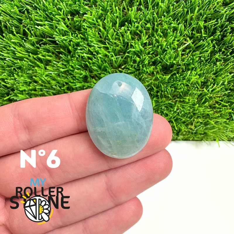 Durchbohrter Aquamarin-Anhänger 5A