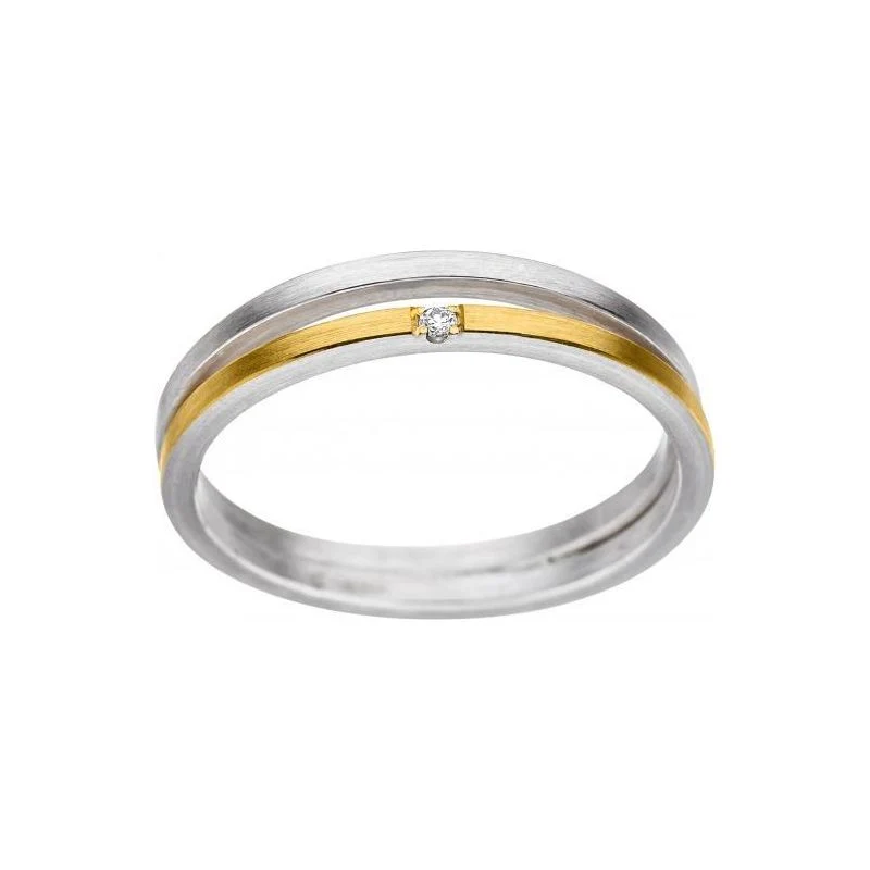 925er Silber Ring feingoldbelegt MANU R1195BR