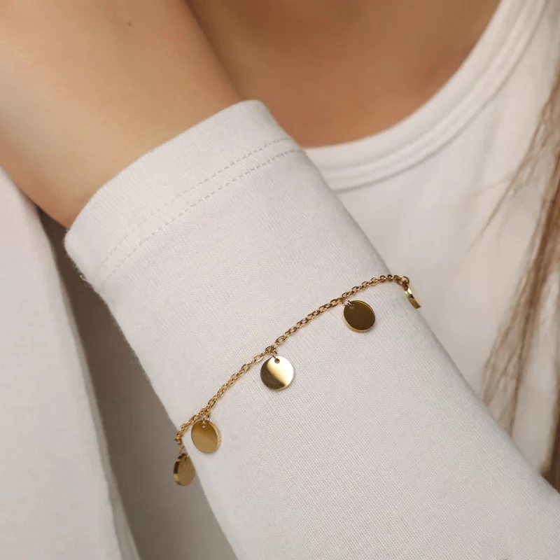 Plate Armband | 18K vergoldet
