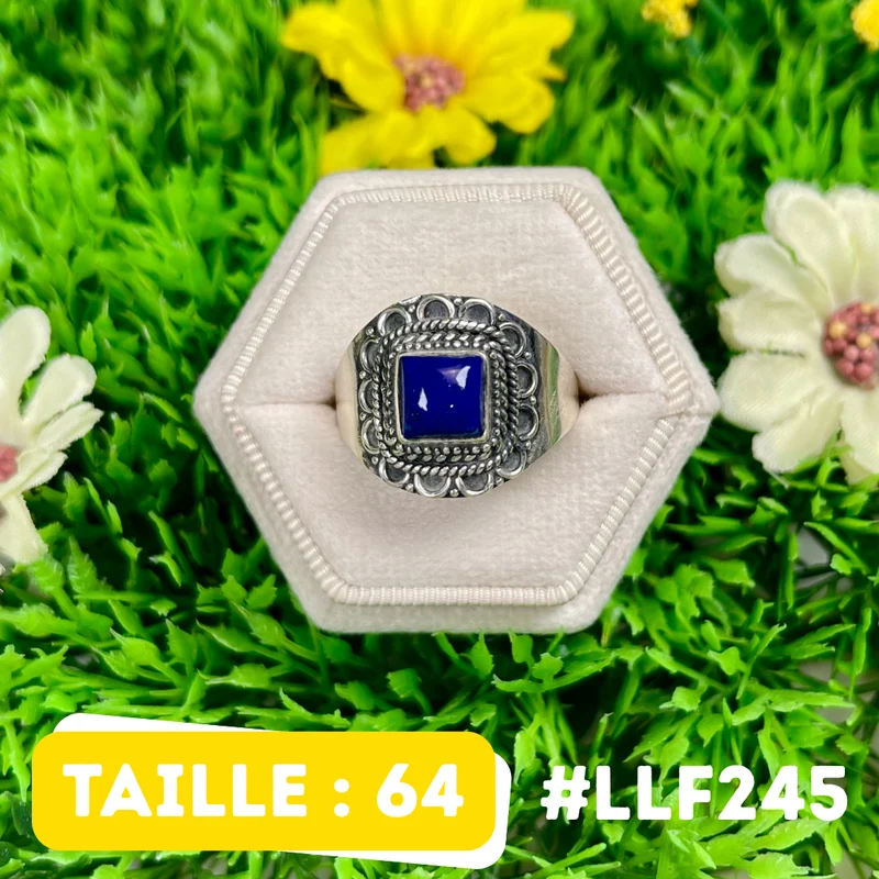 Ring aus 925er Sterlingsilber mit Lapislazuli #LLF245