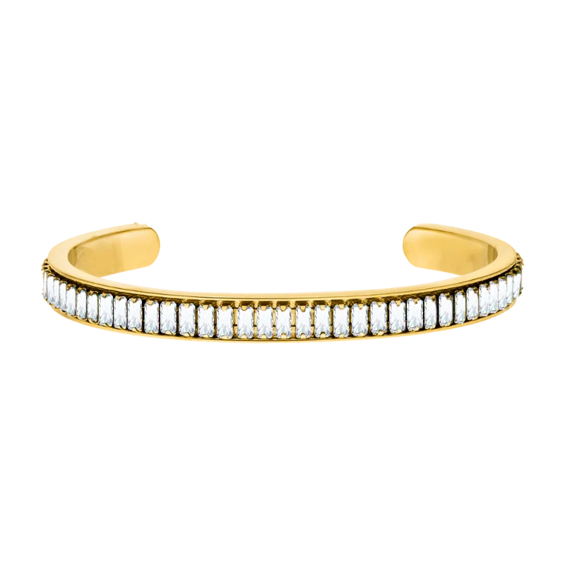 Popular Baguette Armreif 14K Vergoldet